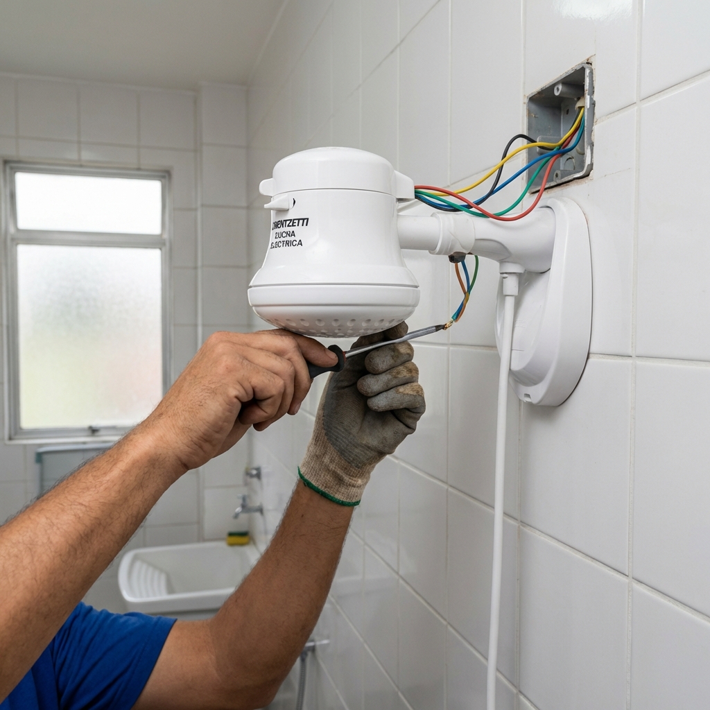 Troca de resistência de chuveiro